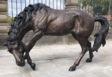 Zámecká bronzová socha - Kůň - UNIKÁT