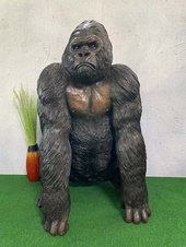 Zámecká bronzová socha - Gorila