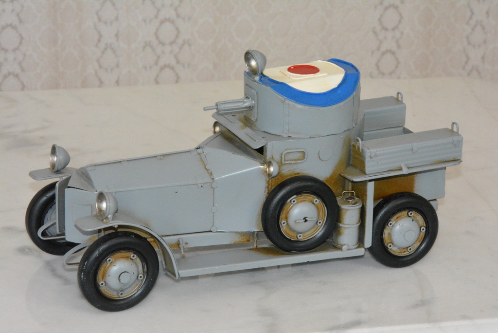 Retro kovový model - Vojenský automobil