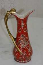 Vázička s Nymfou - porcelán + bronz