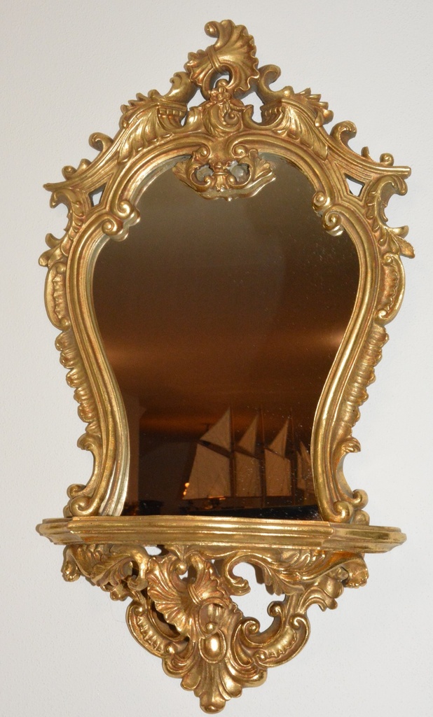 Zámecké zrcadlo s konzolí
