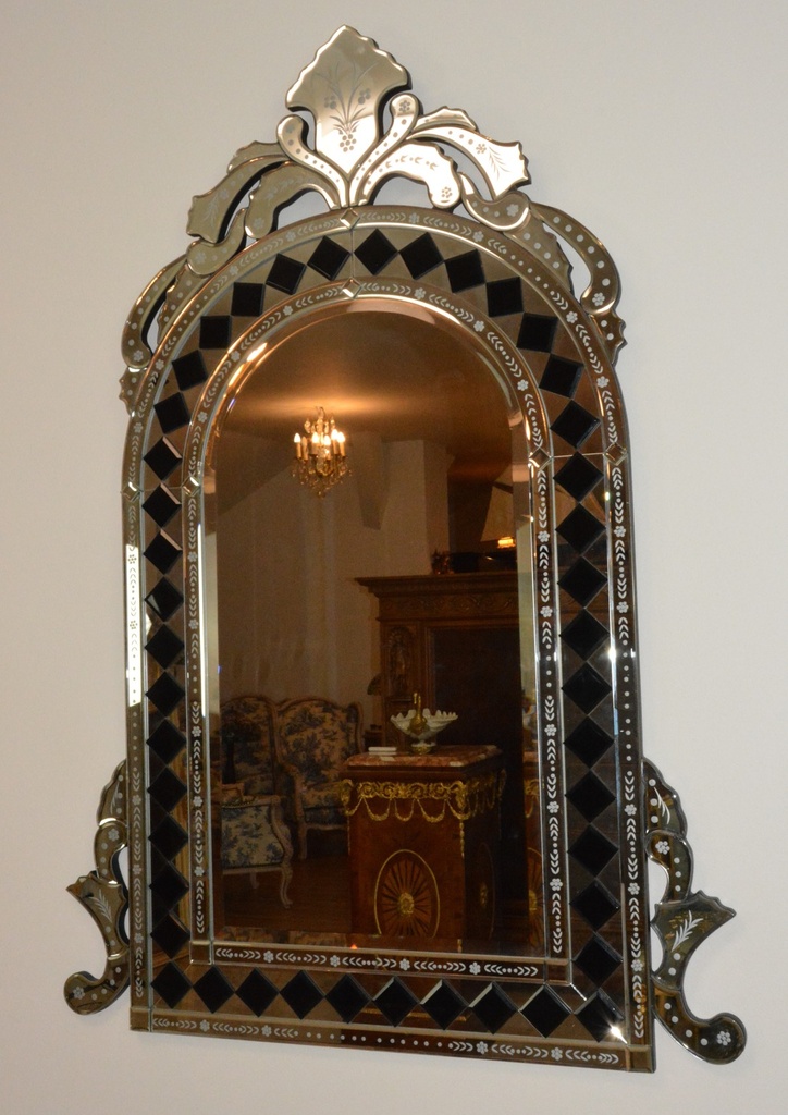 Benátské zrcadlo - krásně zdobené - velké