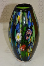 Váza - Murano - sklo - krásně zdobená