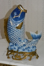 Zámecká váza - KAPR - porcelán + bronz