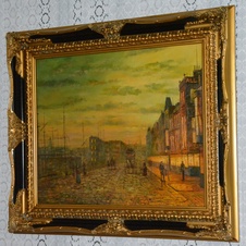 Zámecký obraz - Imprese Paris - olej na plátně