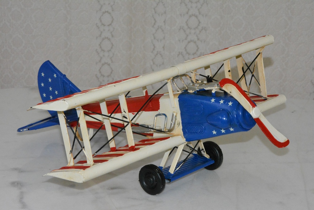 Retro kovový model - Letadlo