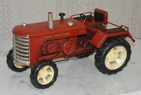 Retro kovový model - Traktor - velký
