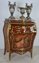 Zámecká intarzovaná komoda - malovaná-velká 132 cm