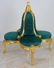 Zámecké řezbované sofa 360 - čalouněné