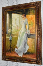 Zámecký obraz - Princezna - olej na plátně