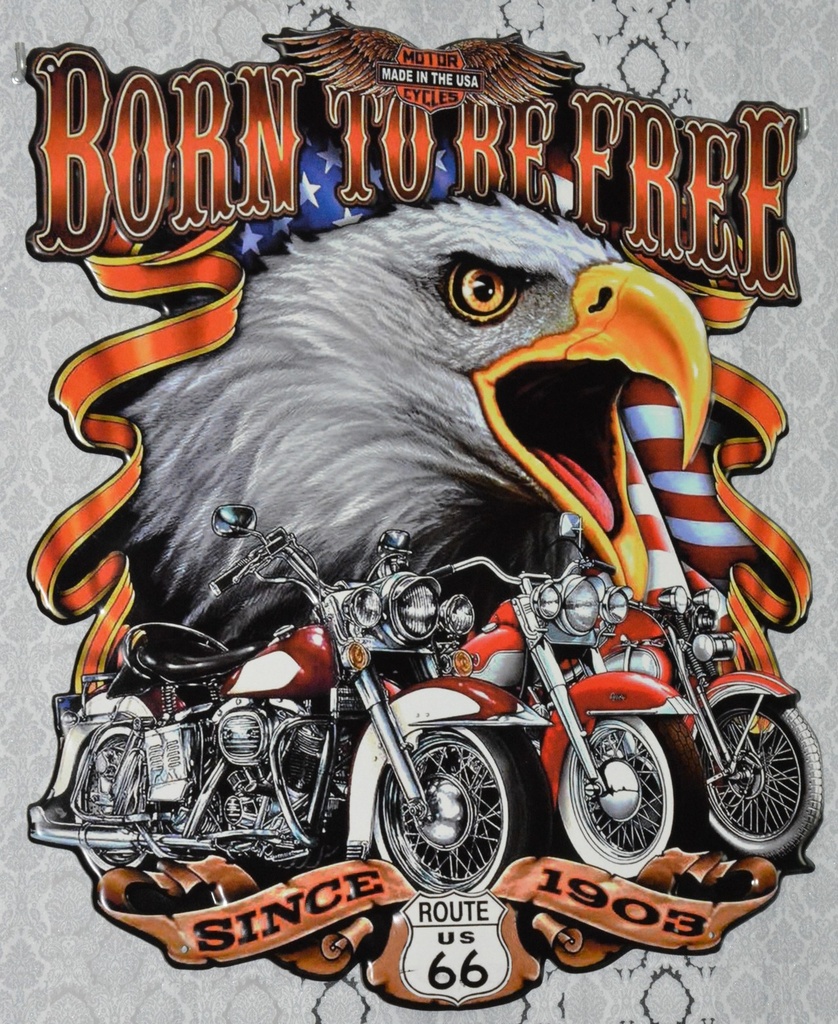 Retro plechová cedule - Route 66