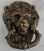 Litinové klepadlo na dveře se lvem