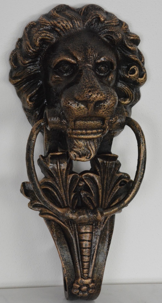 Litinové klepadlo na dveře se lvem - velké