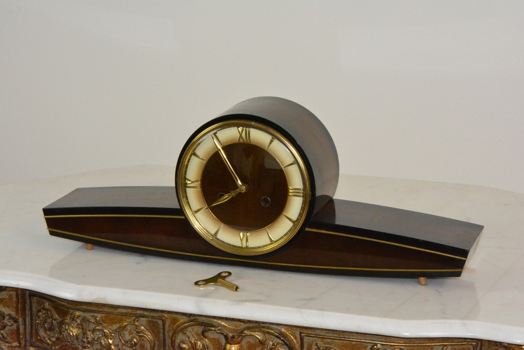 Starožitné krbové hodiny Germany r 1950 - Art Deco