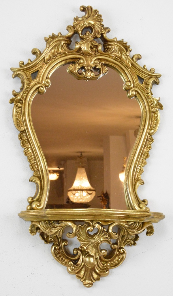 Zámecké zrcadlo s konzolí