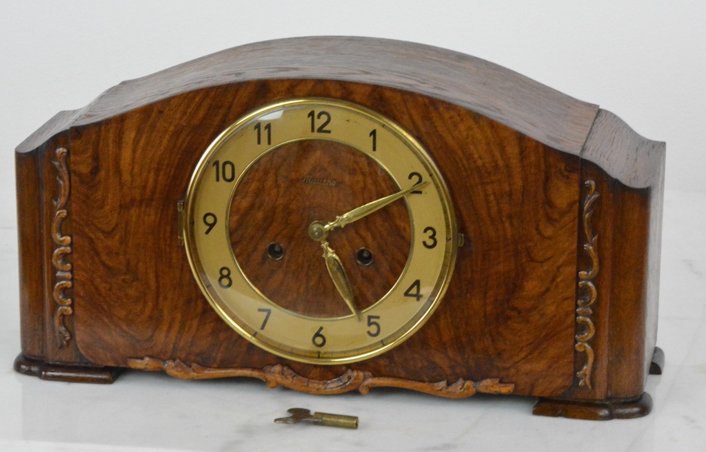 Starožitné krbové hodiny Mauthe 1920