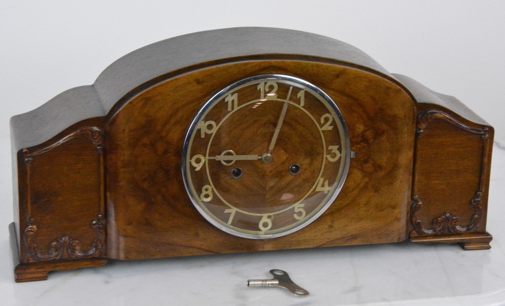 Starožitné krbové hodiny Amerikanische 1936-krásné