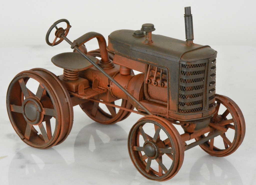Retro kovový model - Traktor