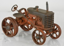 Retro kovový model - Traktor