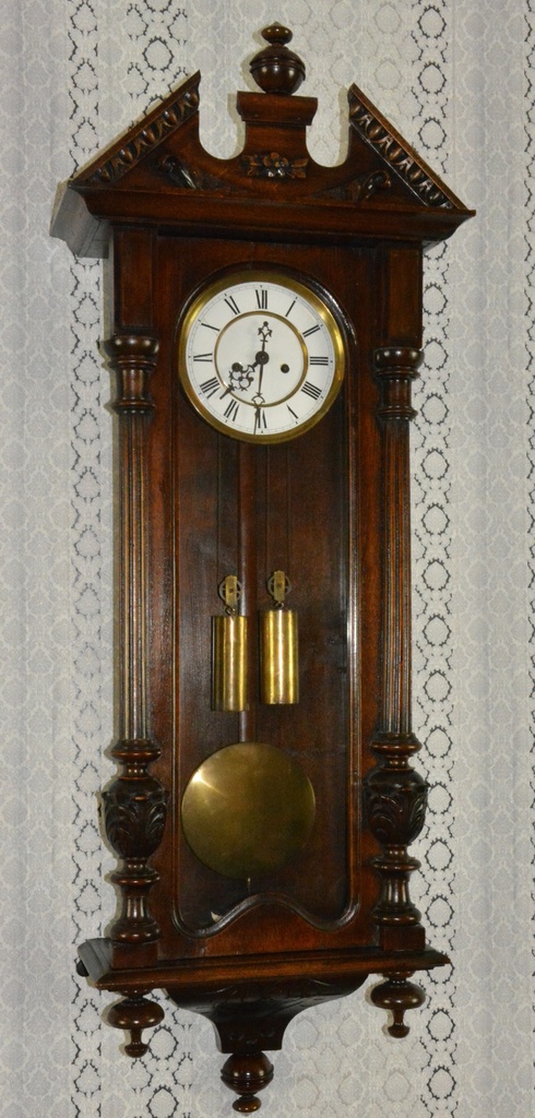 Starožitné 2-závažové hodiny Gustav Becker r1905