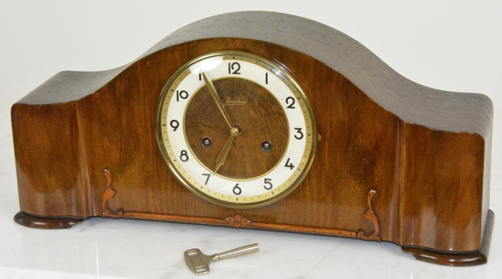 Starožitné krbové hodiny Junghans 1920