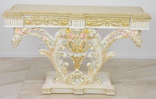 Zámecký konzolový stůl s mramorem