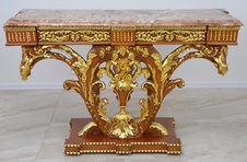 Zámecký konzolový stůl s mramorem