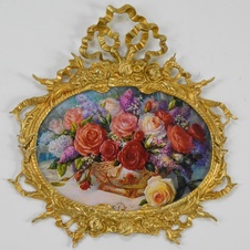 Bronzový rám na obraz - foto