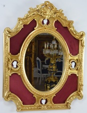 Zámecké zrcadlo - čalouněné