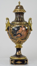 Zámecká porcelánová váza - ručně zdobená - 95 cm
