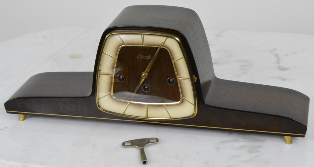 Starožitné krbové hodiny Hermle - Westminster 1945