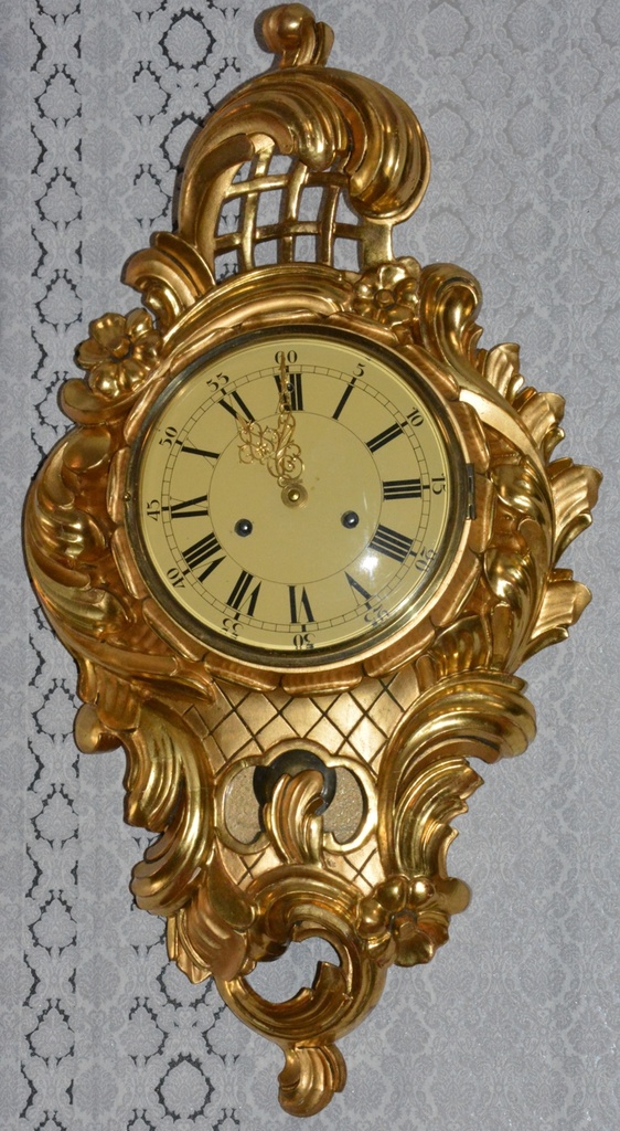 Starožitné kartelové hodiny Gustav Becker