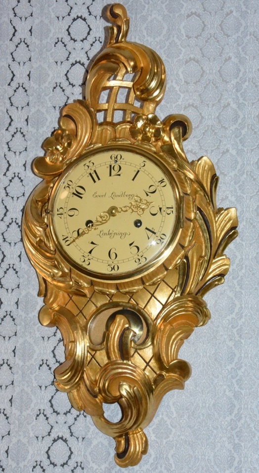 Starožitné kartelové hodiny Westerstrand