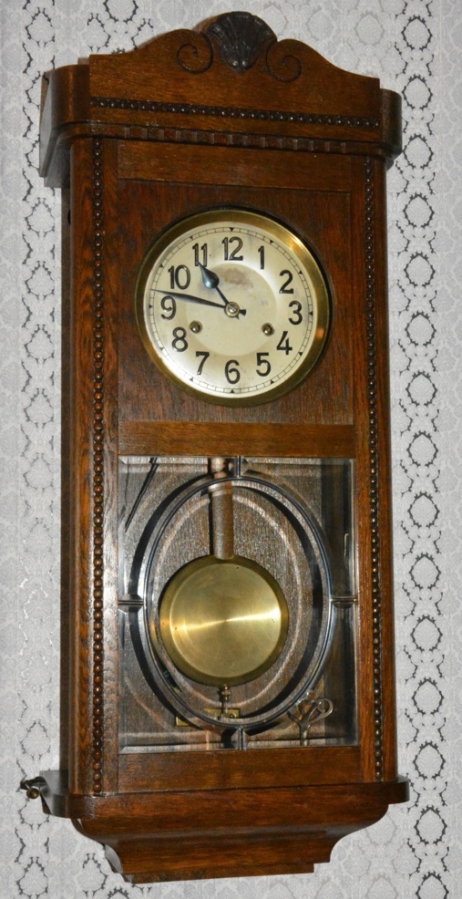 Starožitné skříňové hodiny Amerikanische - čtvrtky