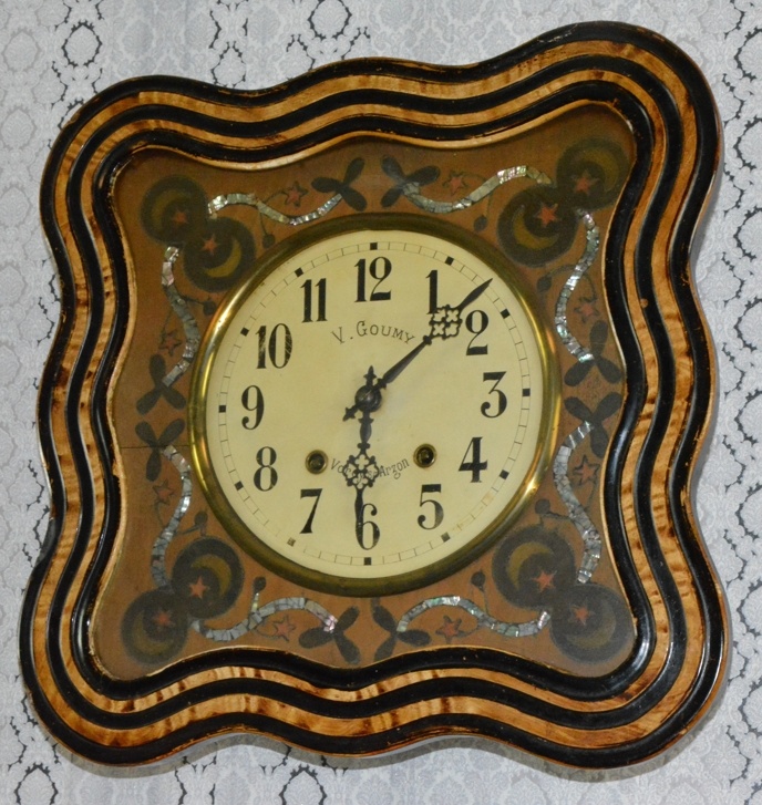 Starožitné obrazové hodiny France r 1880