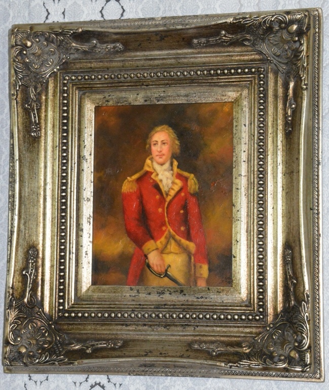 Zámecký obraz - Kníže- olej na desce