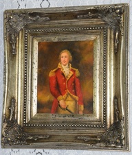 Zámecký obraz - Kníže- olej na desce