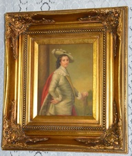 Zámecký obraz - Kníže - olej na desce