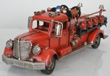 Retro kovový model - Hasiči XXL