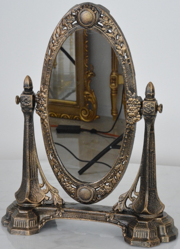 Stolní litinové zrcadlo