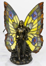 Tiffany lampa - Dáma s motýlími křídli