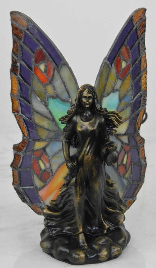 Tiffany lampa - Dáma s motýlími křídli