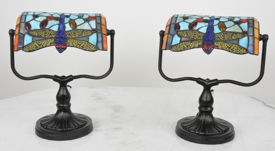 Tiffany lampy s vážkami - pár