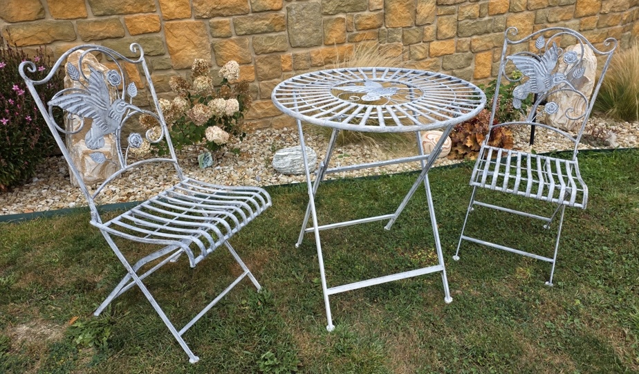 Zahradní kovový set - 3-dílný