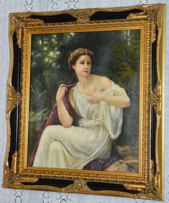 Obraz - Dáma - olej na plátně