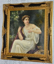 Obraz - Dáma - olej na plátně