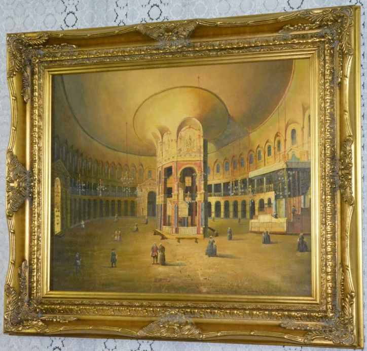 Obraz - Ve chrámu - olej na plátně