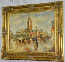 Obraz - Imprese - Město - olej na plátně