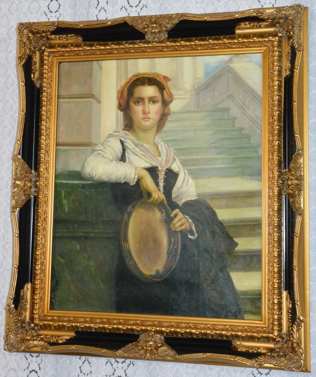 Obraz - Dívka - olej na plátně