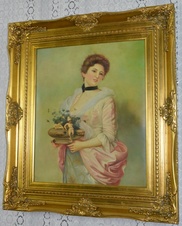 Obraz - Dáma - olej na plátně